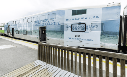 Collier County Tourism Wrapped Train