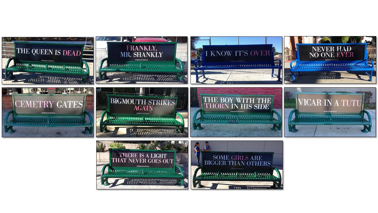The Smiths Bus Benches